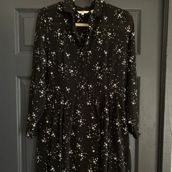 Levi's Star Print Black Shirt Dress - Picture 2 of 4